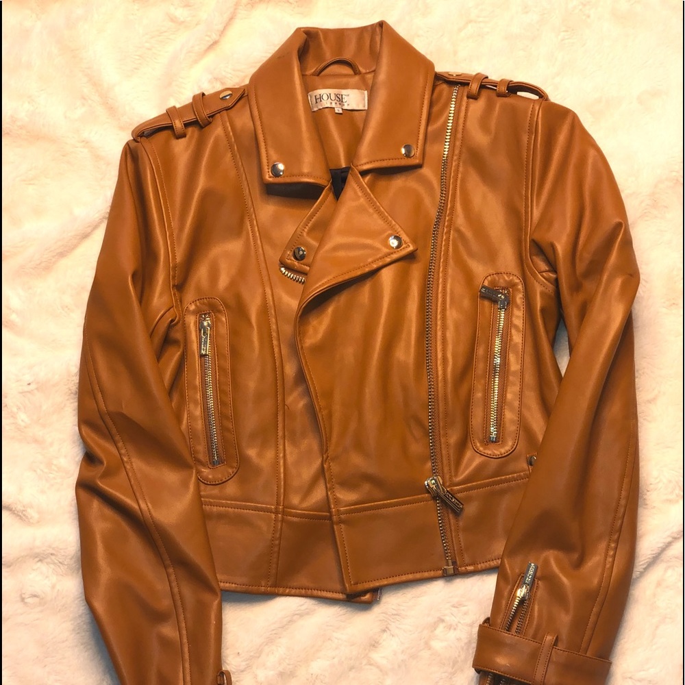 Faux leather jacket